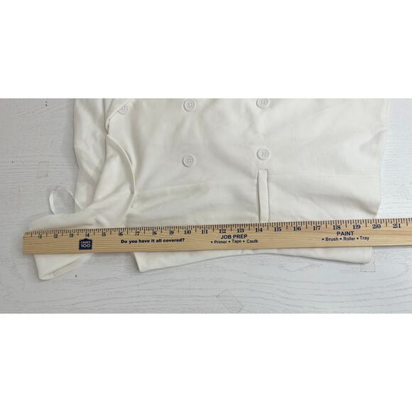 Lulus New! White Ivory Off-the-Shoulder Button-Front Vest Top Party Vacay M - Picture 7 of 8